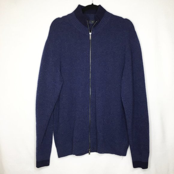 Etro Other - ETRO wool navy zip up cardigan sweater AV10